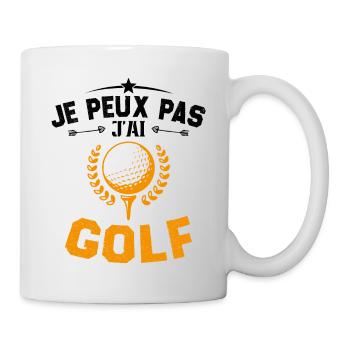 I can't I golf - Mug - white - Right