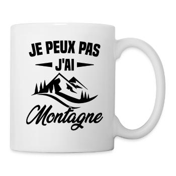 Je Peux Pas J ai Montagne - Mug blanc - blanc - Droite