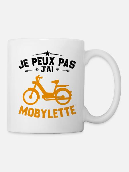 Je Peux Pas J'ai Mobylette Cadeau - Mug blanc - blanc