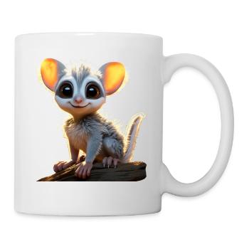 Galago Bush Bébé Singe Galagos Singe Mignon Galago - Mug blanc - blanc - Droite