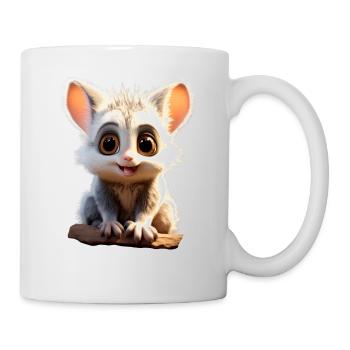 Galago Bush Bébé Singe Galagos Singe Mignon Galago - Mug blanc - blanc - Droite