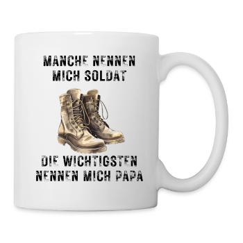 Soldier Dad - Mug - white - Right