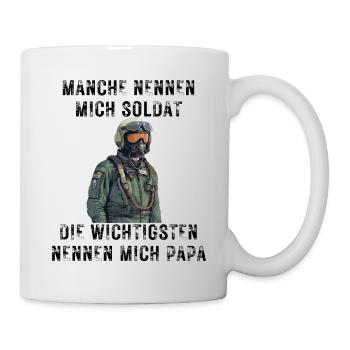 Soldat Papa - Tasse - Weiß - Rechts