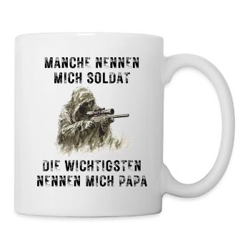 Soldier Dad - Mug - white - Right