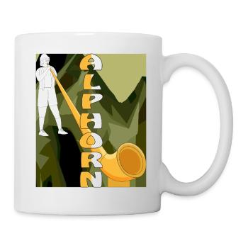 ALPHORN - Tasse - Weiß - Rechts