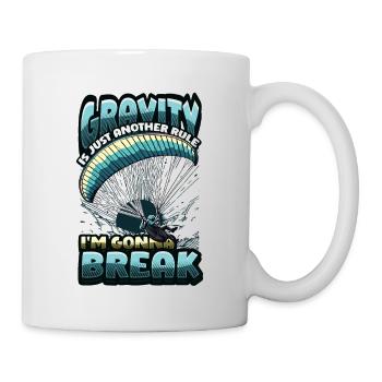 Parachutisme Parachutisme Parapente - Mug blanc - blanc - Droite