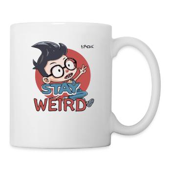 Stay strange, clever rascal - Mug - white - Right