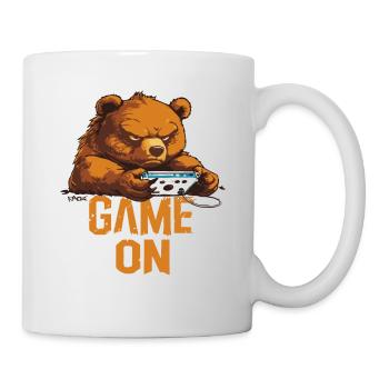 Gamer Bär: Game On - Tasse - Weiß - Rechts