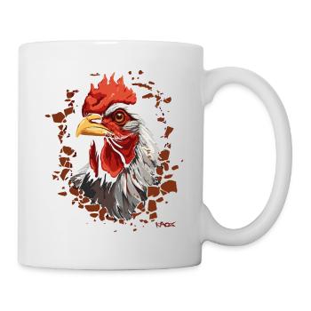 Cracked wall with faucet - Mug - white - Right