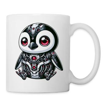 Cyborg Panda : Robot futuriste - Mug blanc - blanc - Droite