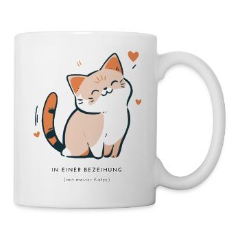 In a relationship with my cat - Mug - white - Right