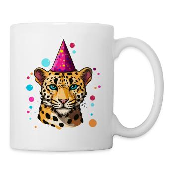 J’ai 9 ans Léopard Léopard 9e anniversaire - Mug blanc - blanc - Droite