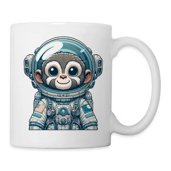 Cute Monkey Astronaut - Mug - white - Right