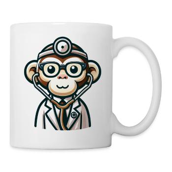 Cute Monkey Doctor - Mug - white - Right