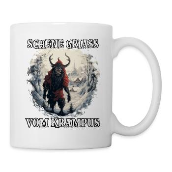 Krampus T | Krampus Costume | Demonic Santa Claus - Mug - white - Right