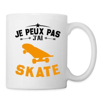 I can't skate - Mug - white - Right