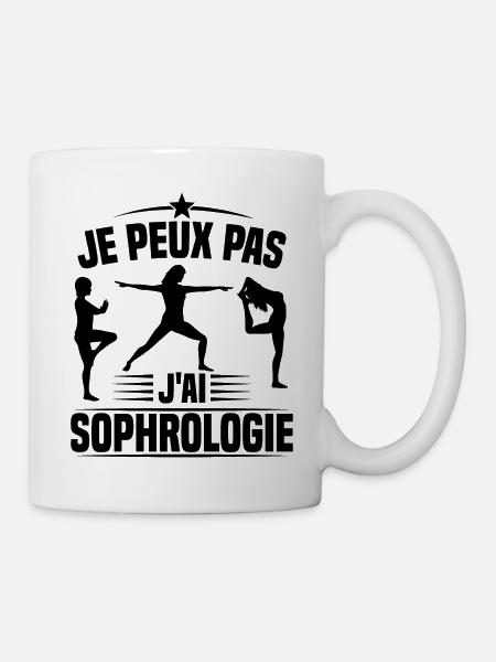 Je peux pas j ai sophrologie - Mug blanc - blanc