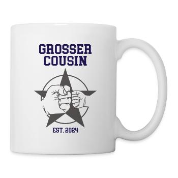 Grosser Cousin Du Wirst großer Cousin 2024 - Tasse - Weiß - Rechts