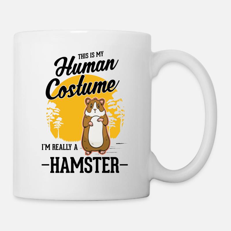 Déguisement Hamster Roue de hamster Hamster doré - Mug blanc - blanc