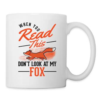 Fuchs Geschenk Rotfuchs - Tasse - Weiß - Rechts