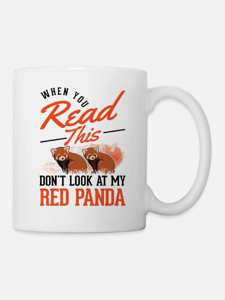 Roter Panda Geschenk Red Panda - Tasse - Weiß