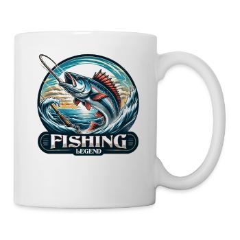 Epic Fishing Legend: Mythical Sea Adventure Design - Mug - white - Right