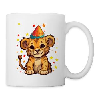 J’ai 3 ans Lion Lion 3ème anniversaire - Mug blanc - blanc - Droite