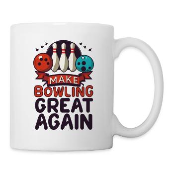 Make Bowling Great Again - Bowling Ball Pin - Mug blanc - blanc - Droite