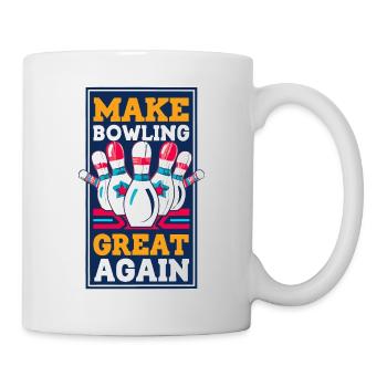 Make Bowling Great Again - Bowling Ball Pin - Mug blanc - blanc - Droite