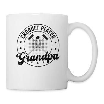 Croquet Player Grandpa - Croquet Game Croquet Gran - Mug - white - Right