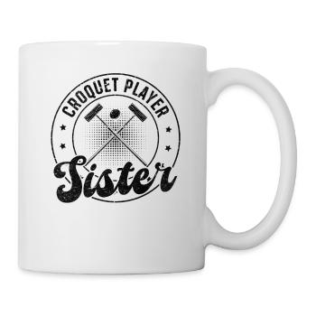 Croquet Player Sister - Croquet Game Croquet Siste - Mug - white - Right