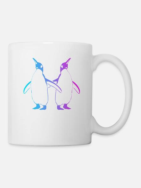 Oiseau de mer Manchot royal Manchot empereur Pingouin - Mug blanc - blanc