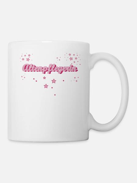 Altenpfleger Abschluss-Geschenk Altenpflegerin - Tasse - Weiß