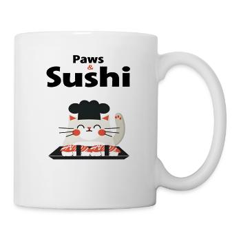 J’adore les chats et les sushis - Mug blanc - blanc - Droite