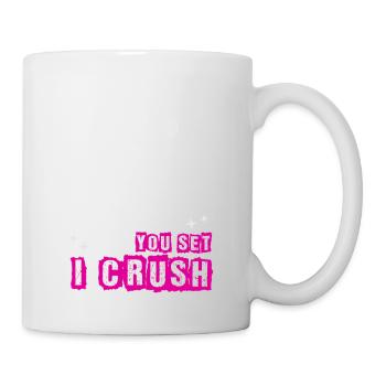 Volley-ball fille joueur de volley-ball Vintage - Mug blanc - blanc - Droite