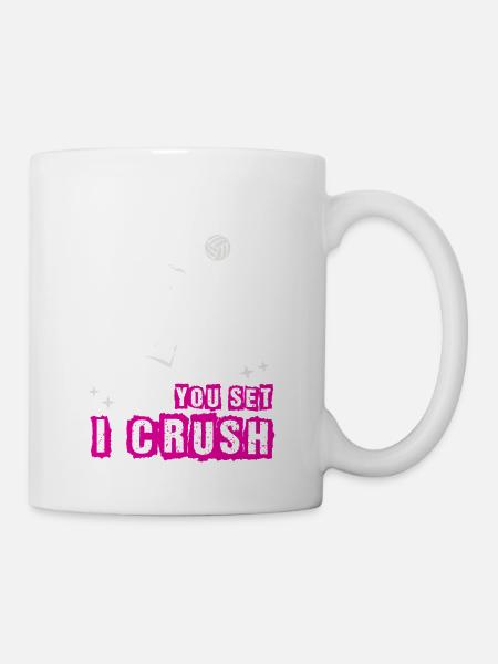 Volleyball Girl Volleyball Player Vintage - Mug - white