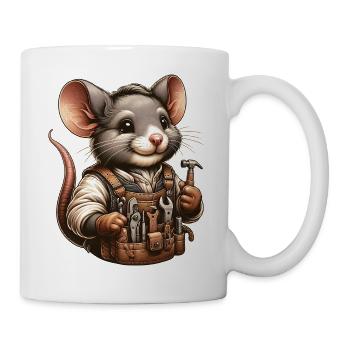 Cute Mouse Craftsman - Mug - white - Right