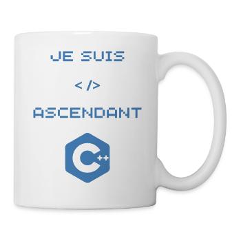cadeau pour développeur C++ - Mug blanc - blanc - Droite