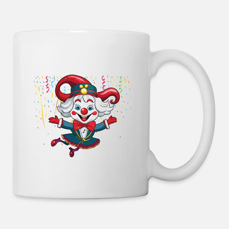 Karneval Kostüm Fasching Fastnacht - Tasse - Weiß