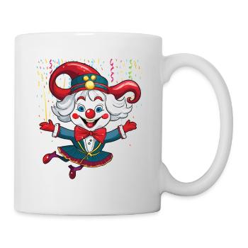 Karneval Kostüm Fasching Fastnacht - Tasse - Weiß - Rechts