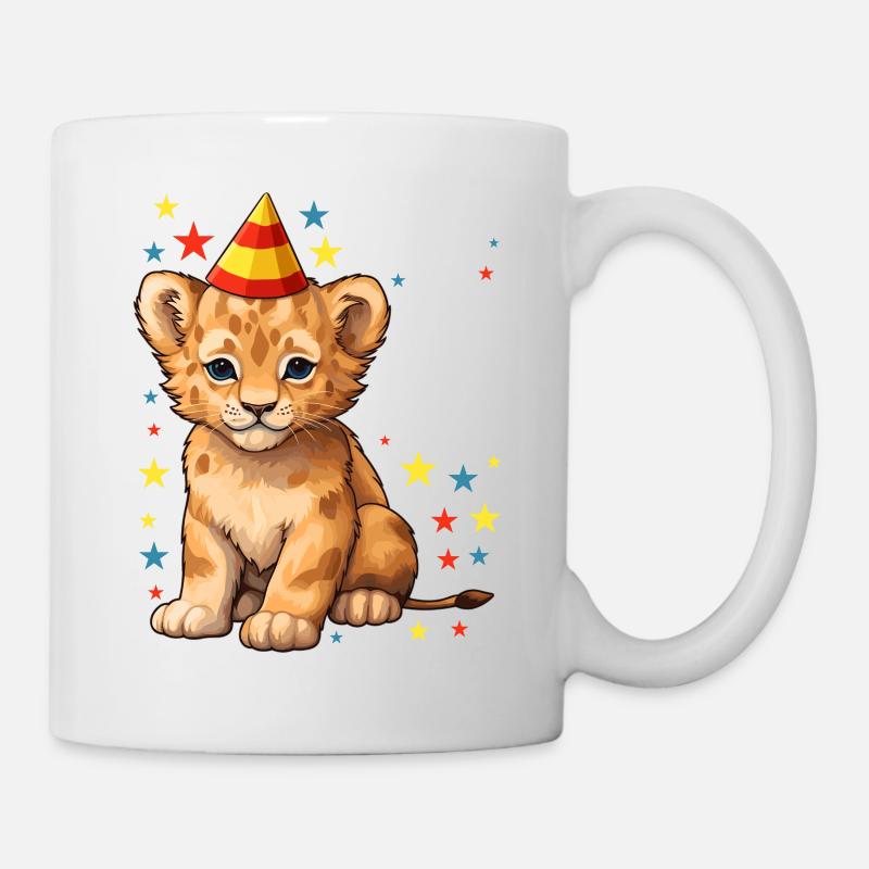 I' Years Old Lion Leo 7th Birthday - Mug - white