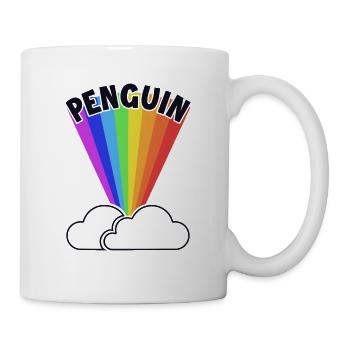 Penguin Rainbow Kaiserpinguin Seevogel - Tasse - Weiß - Rechts
