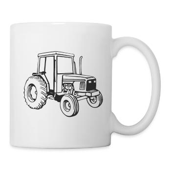 Stirbt der Bauer stirbt das Land Landwirt Bauern - Tasse - Weiß - Rechts