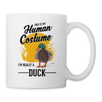 Duck Costume Duck Breeder Halloween - Mug - white - Right