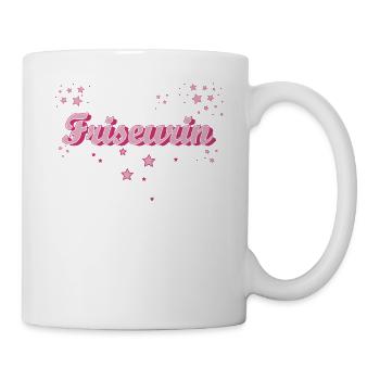 Haarstylist Abschluss-Geschenk Friseurin - Tasse - Weiß - Rechts