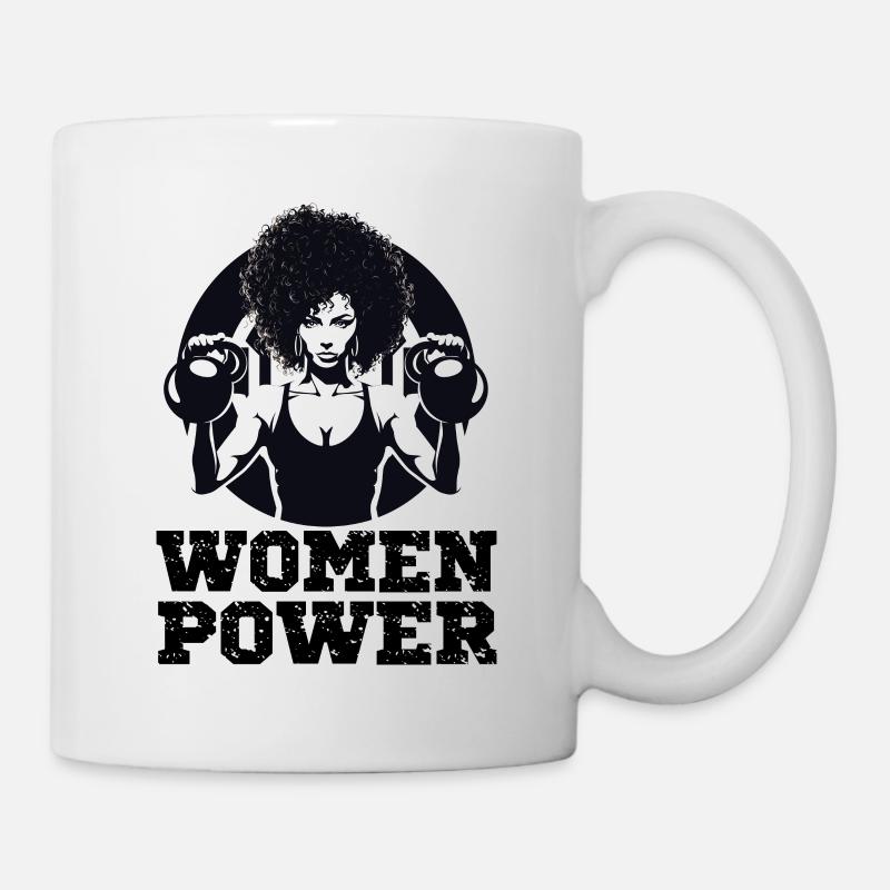 Fitness Muskeln Training Gewicht - Tasse - Weiß