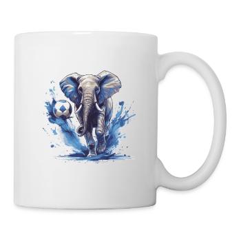 Elephant Soccer Sports Team - Mug - white - Right