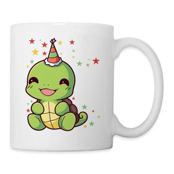 Je suis 3 tortues Tortue 3e anniversaire - Mug blanc - blanc - Droite