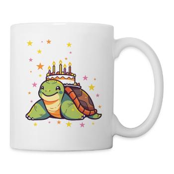 Je suis 5 Tortues Tortue 5e anniversaire - Mug blanc - blanc - Droite