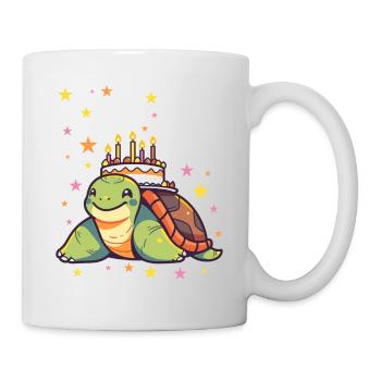Je suis 6 tortues Tortue 6e anniversaire - Mug blanc - blanc - Droite